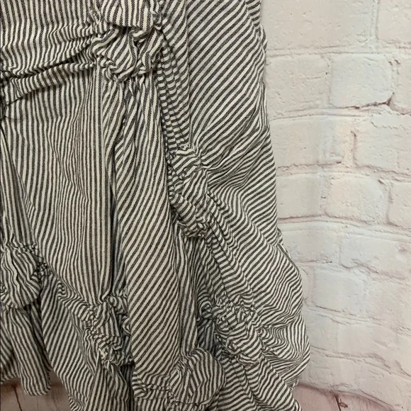 Tulip Maria Lagenlook Knot-Detail Dress in Black and White Stripe Tunic Dress M - Picture 4 of 7